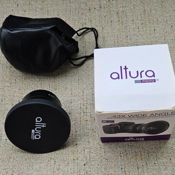 Altura Camera Lens 52mm Wide Angle Lens Compatible W/ all Camera MC HD 0.43X - Picture 4 of 12